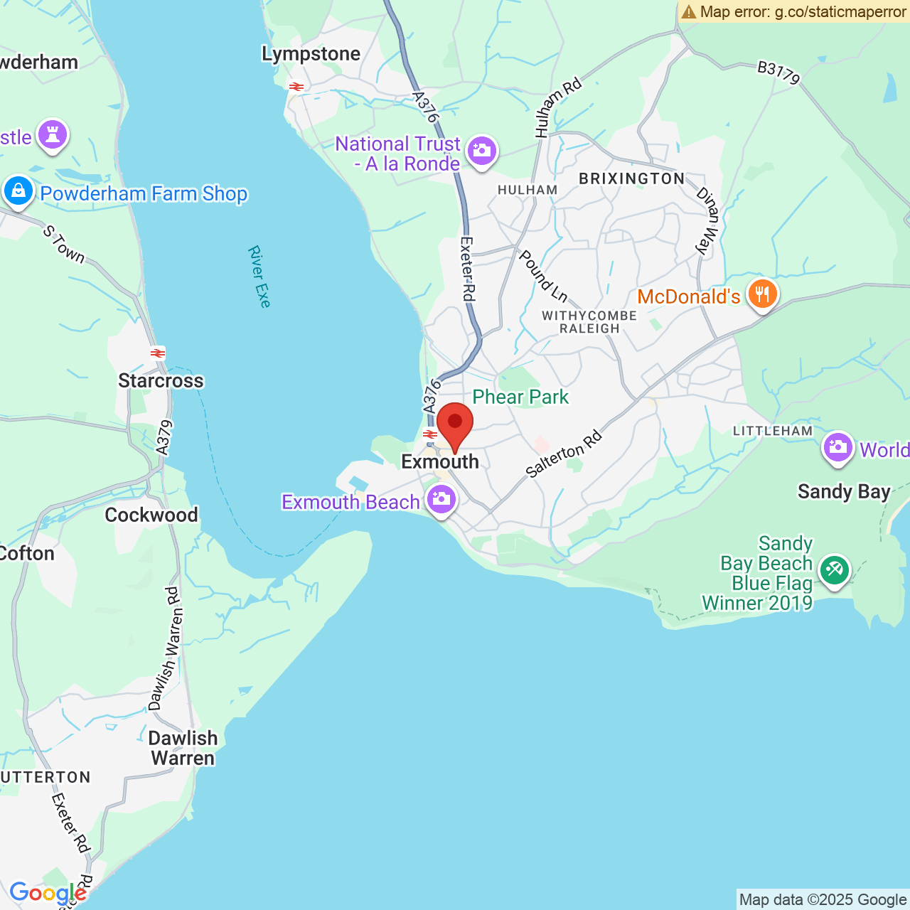 Map displaying vacancy location