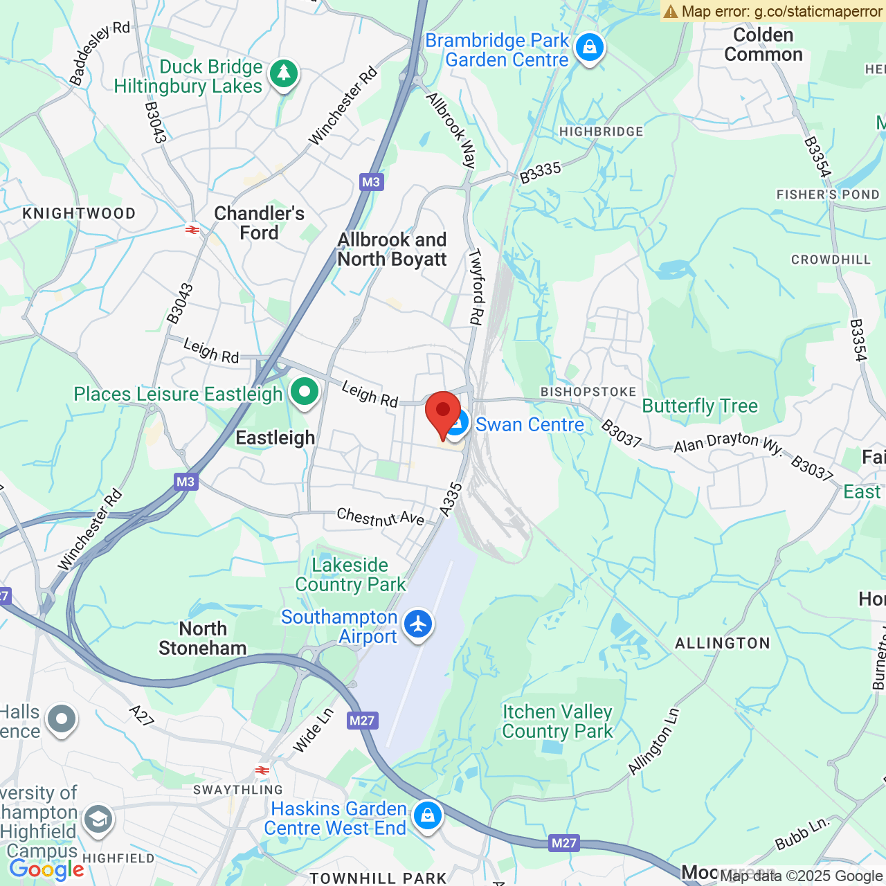 Map displaying vacancy location