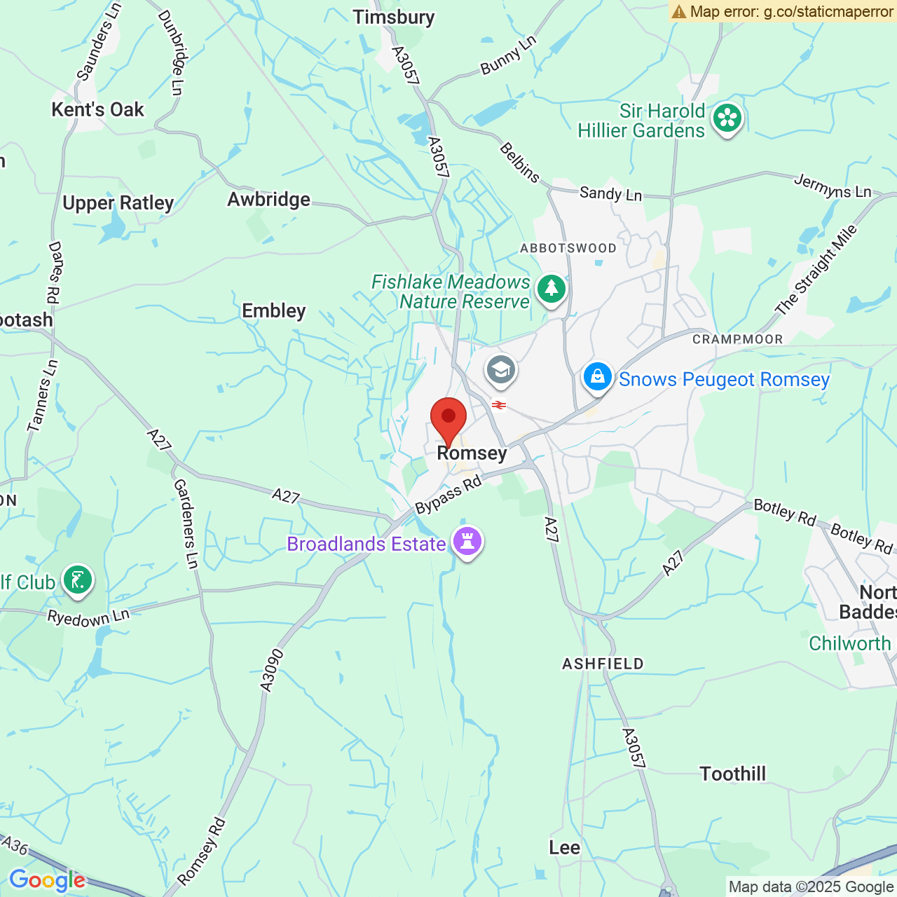Map displaying vacancy location