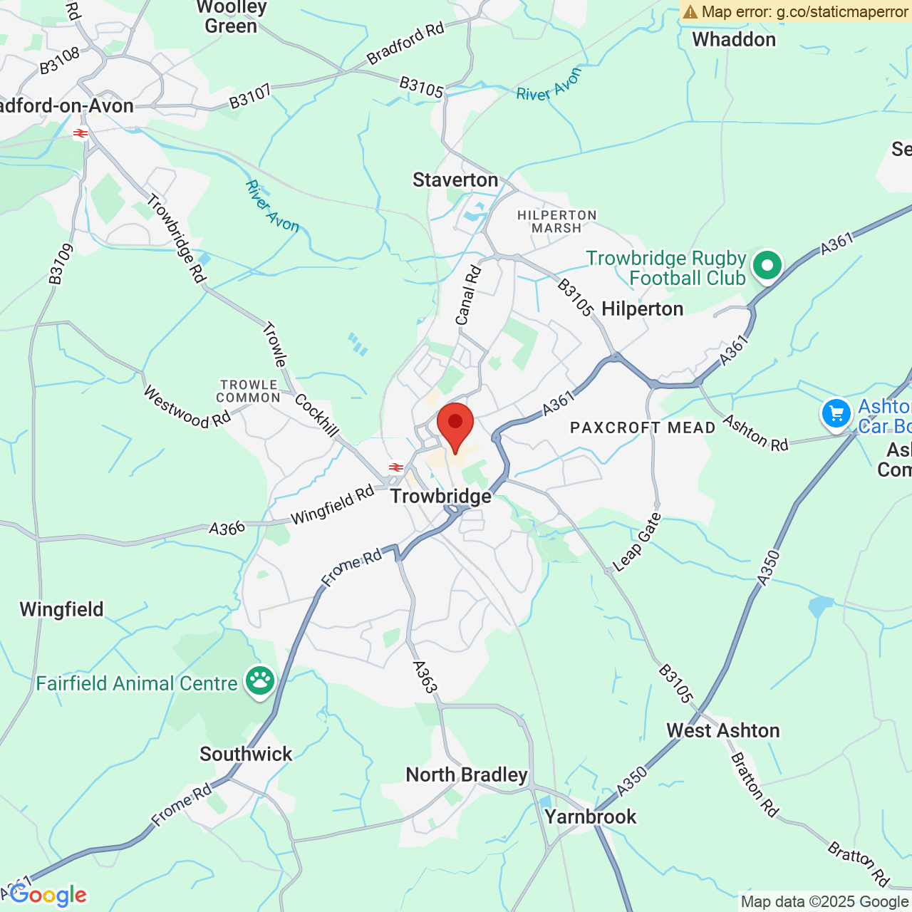 Map displaying vacancy location