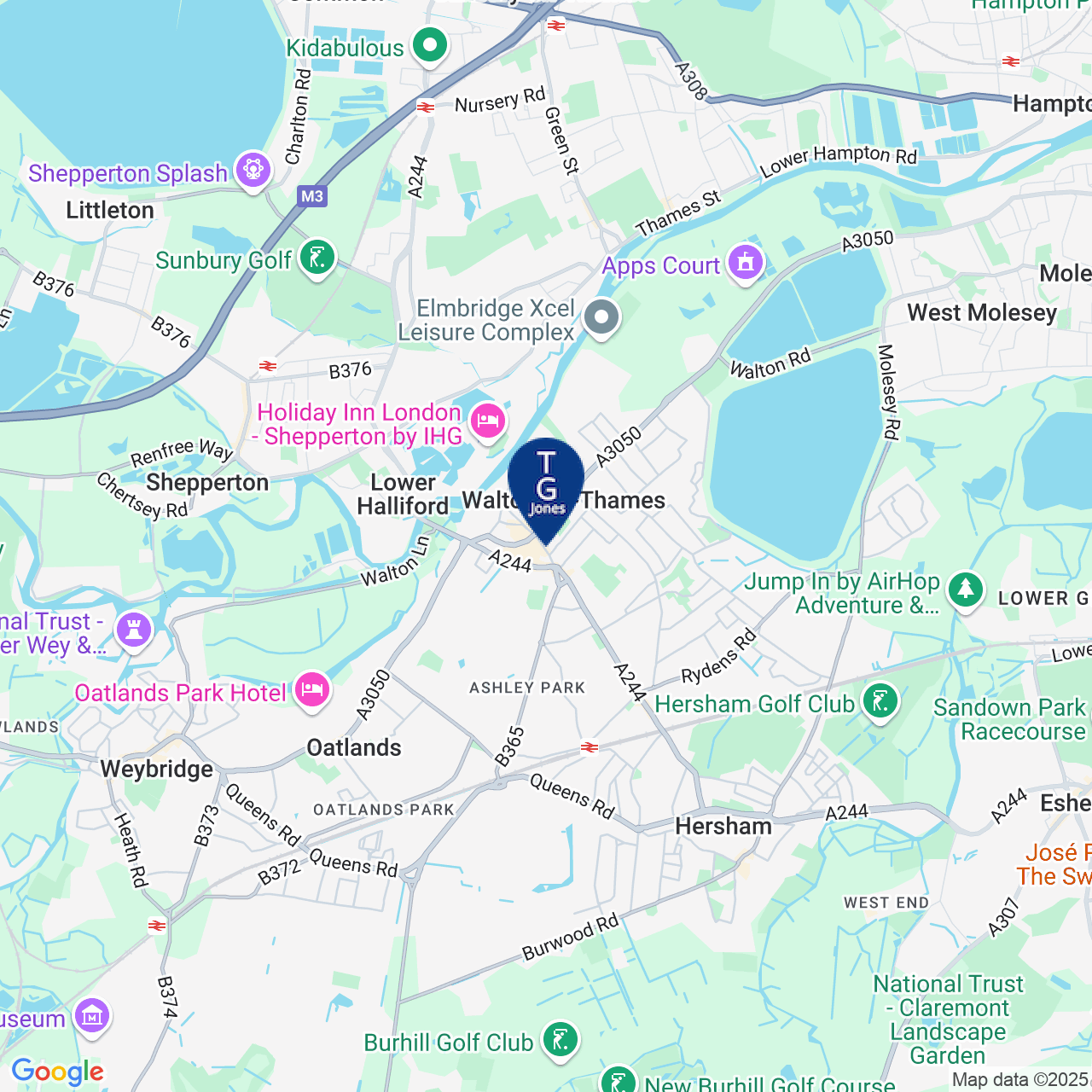 Map displaying vacancy location