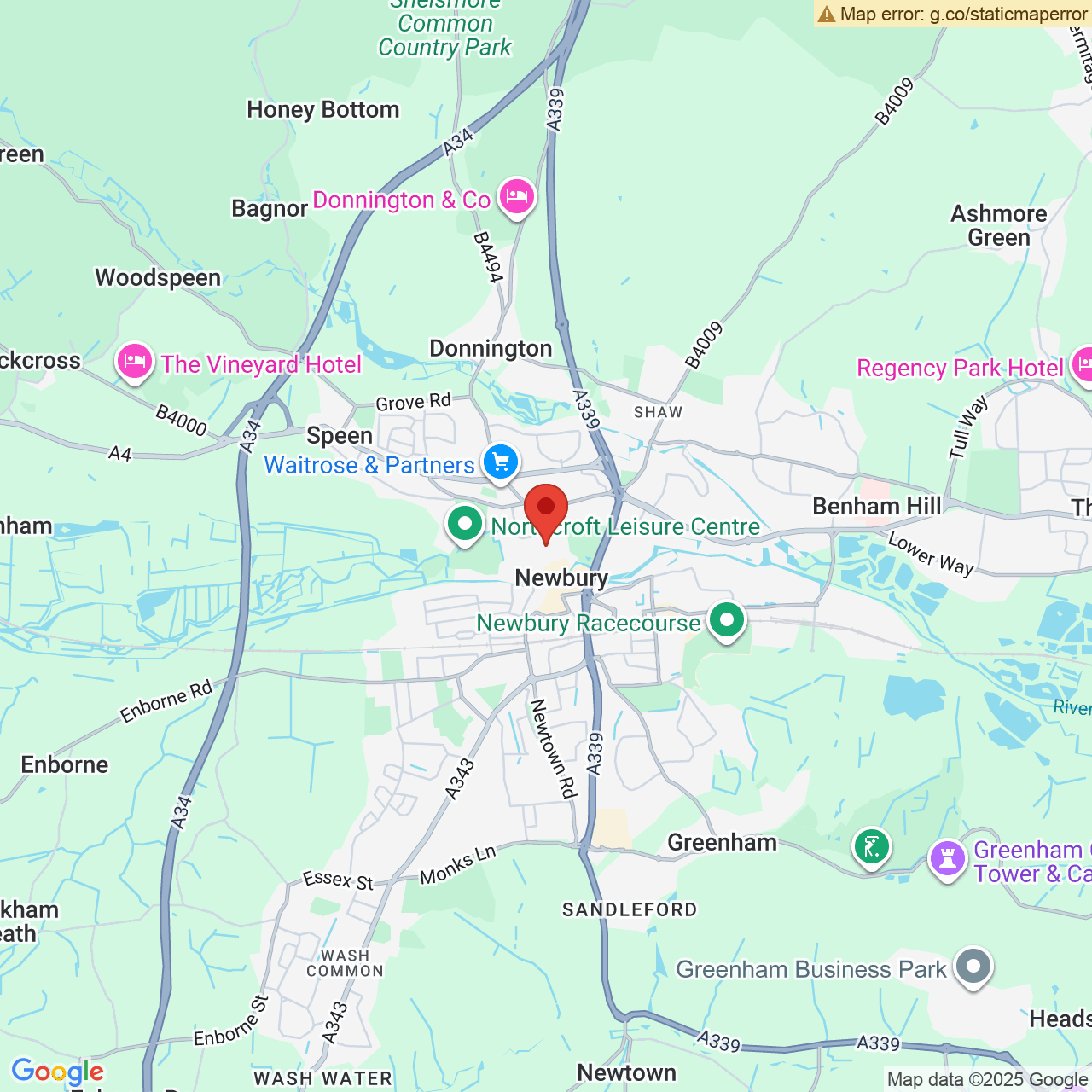 Map displaying vacancy location