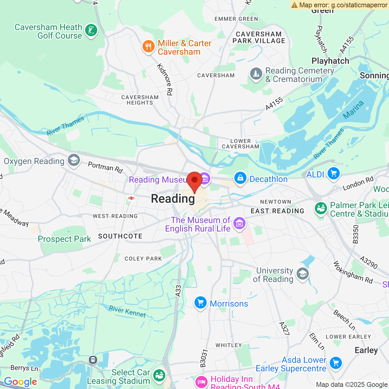 Map displaying vacancy location