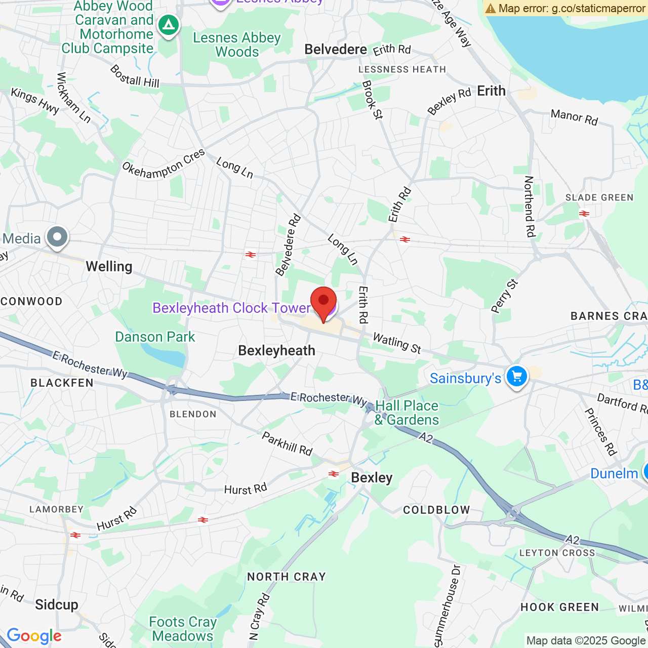 Map displaying vacancy location