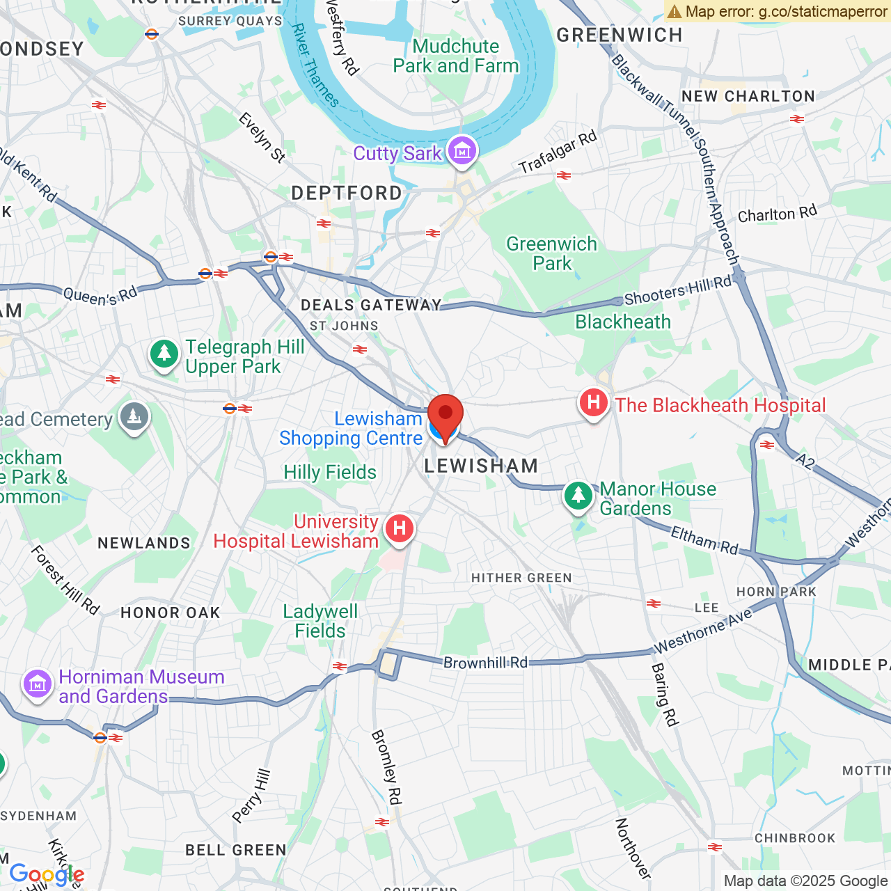 Map displaying vacancy location