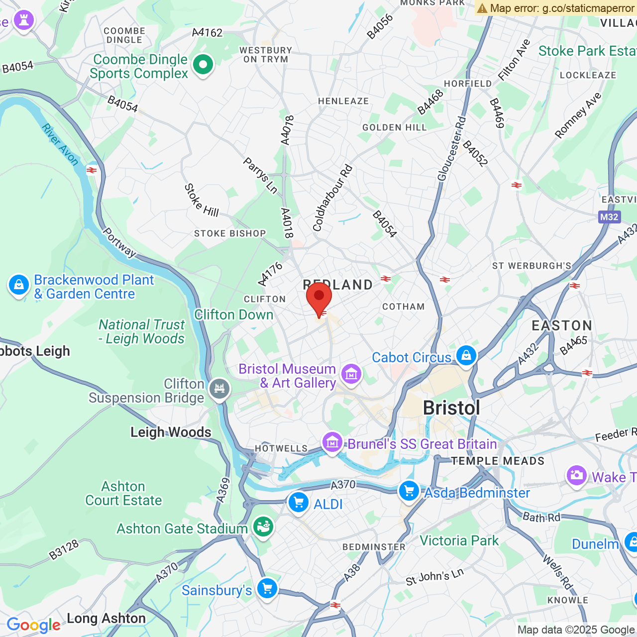 Map displaying vacancy location