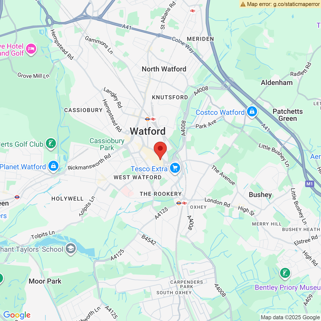 Map displaying vacancy location