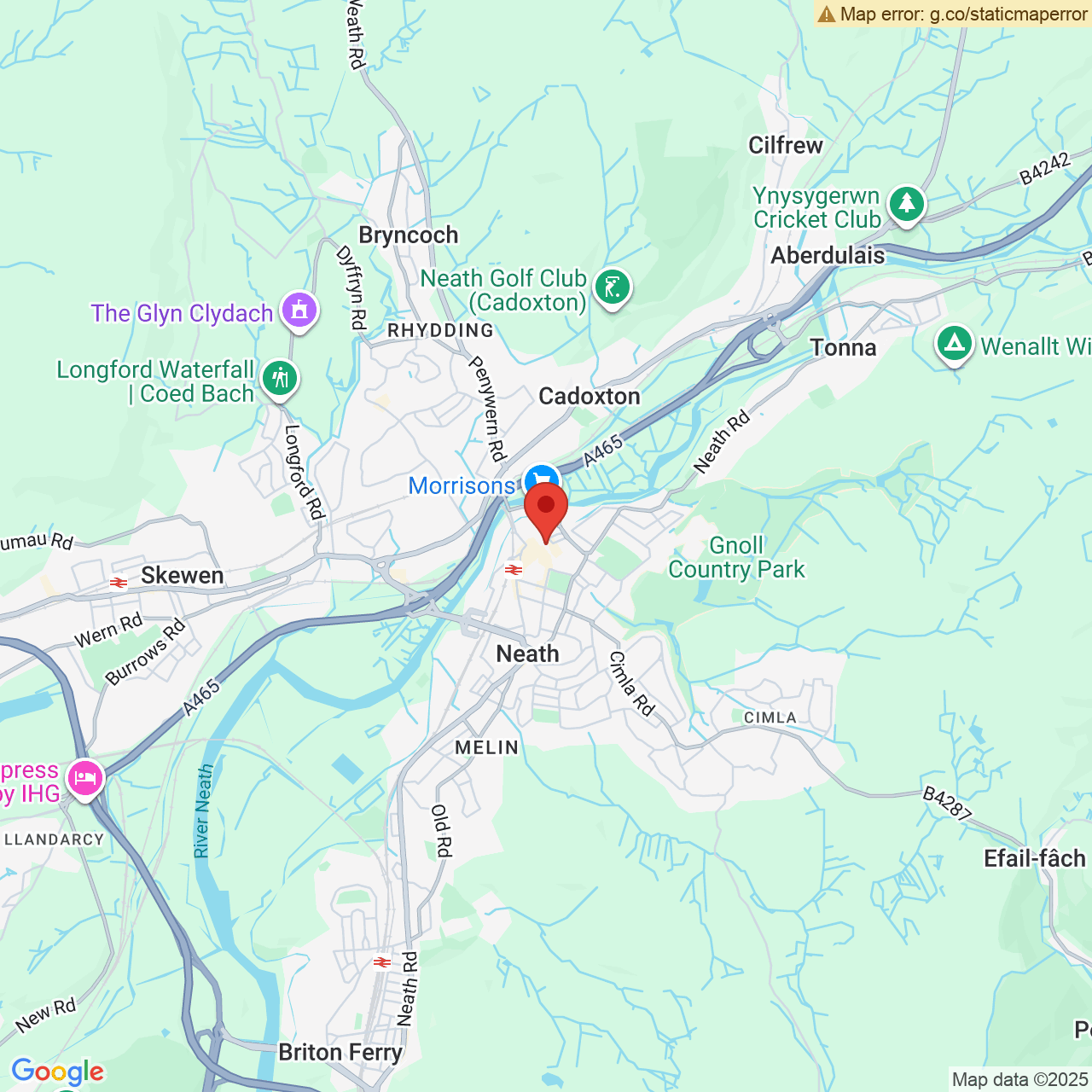 Map displaying vacancy location