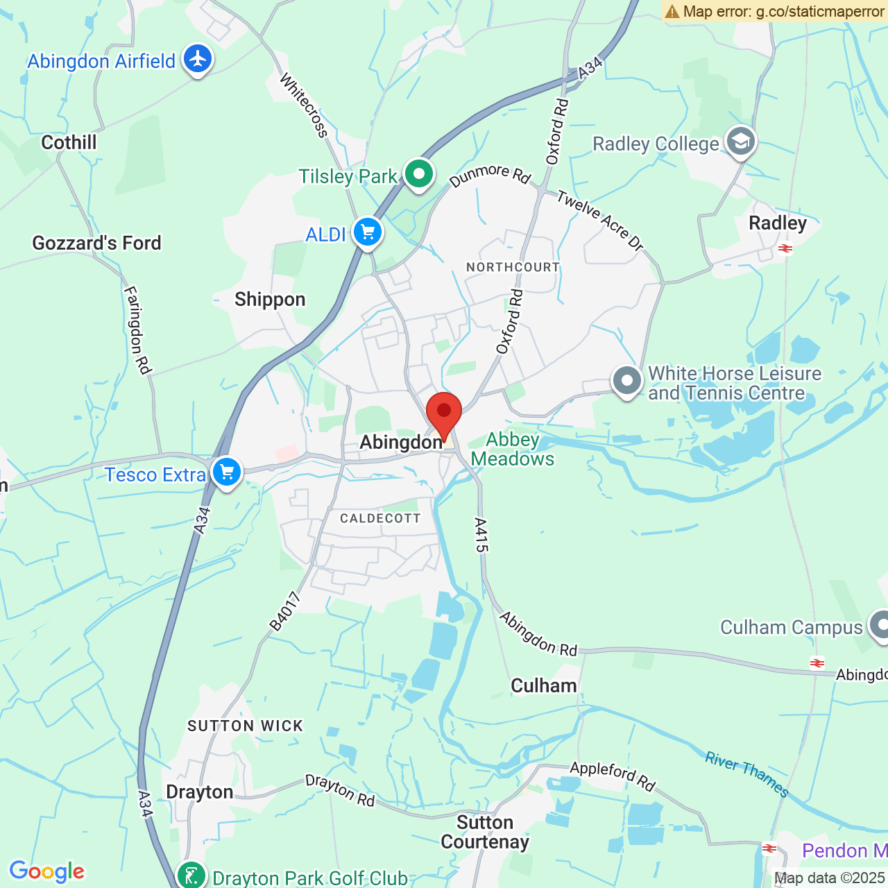 Map displaying vacancy location