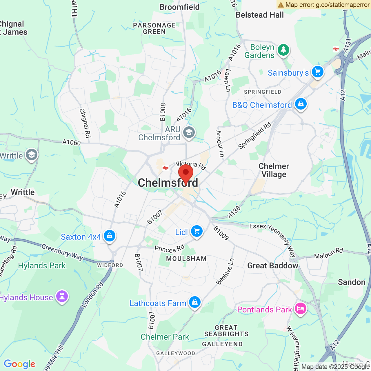 Map displaying vacancy location