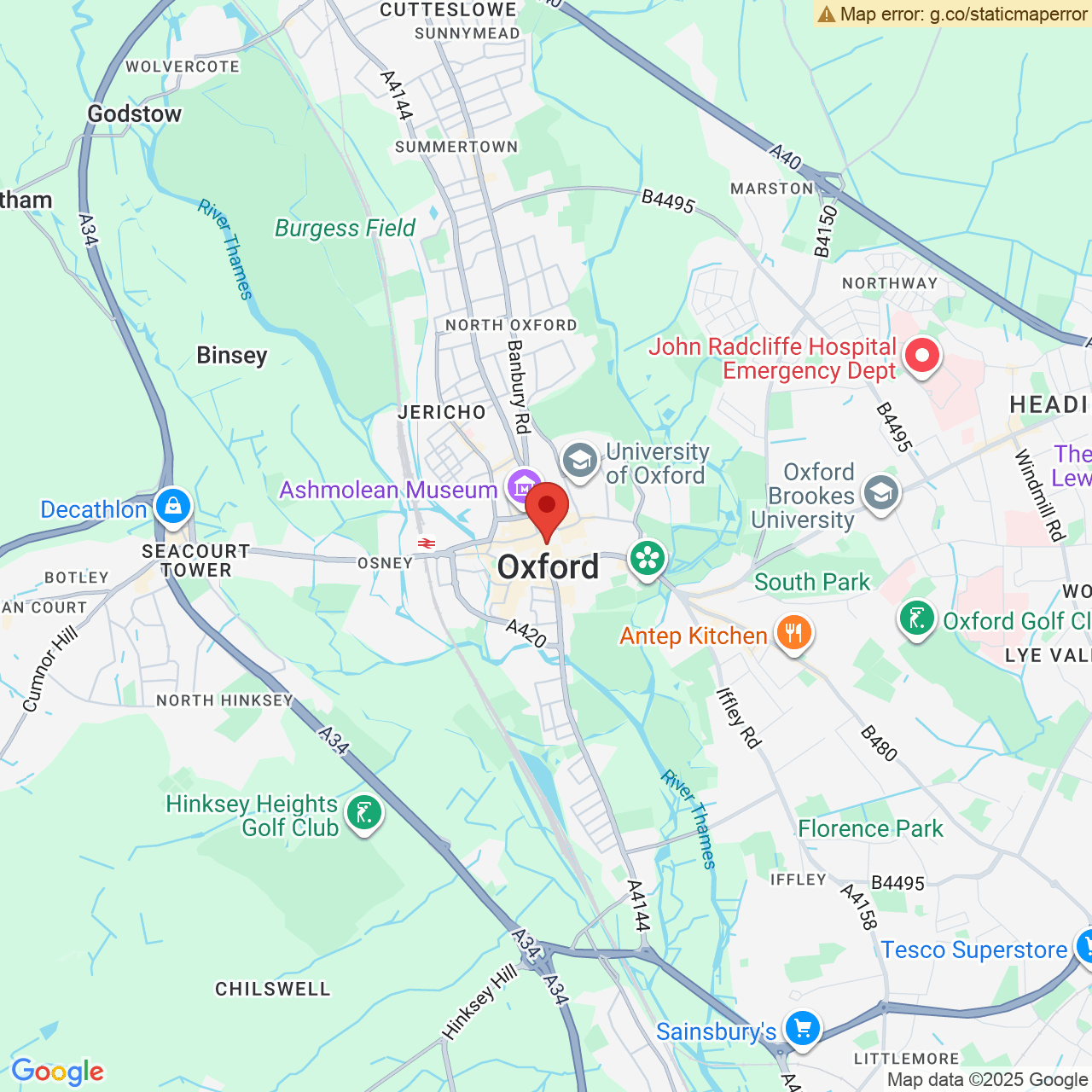 Map displaying vacancy location