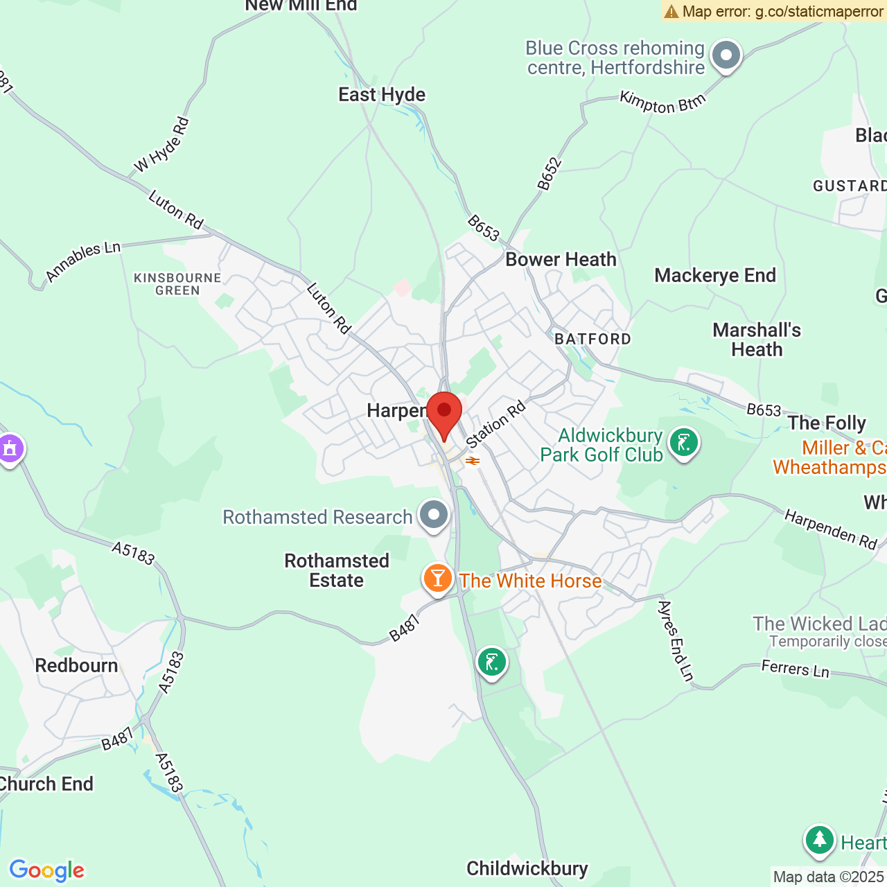 Map displaying vacancy location