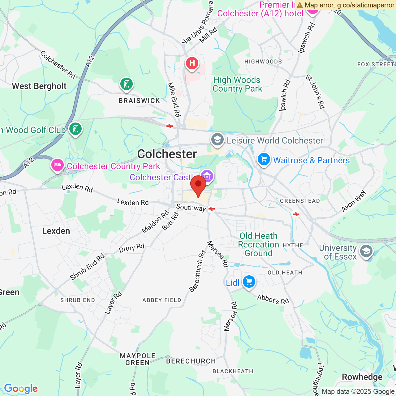 Map displaying vacancy location