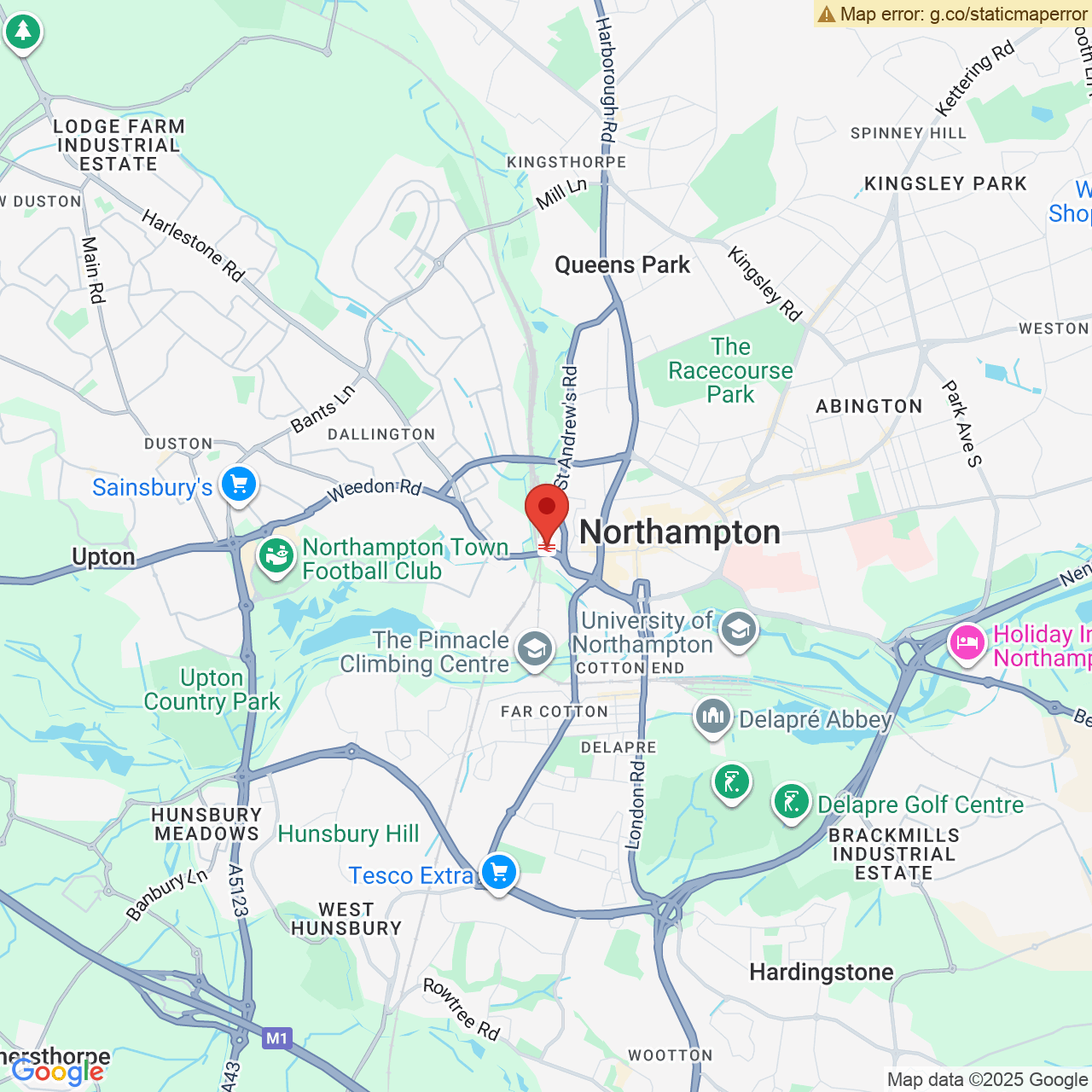 Map displaying vacancy location