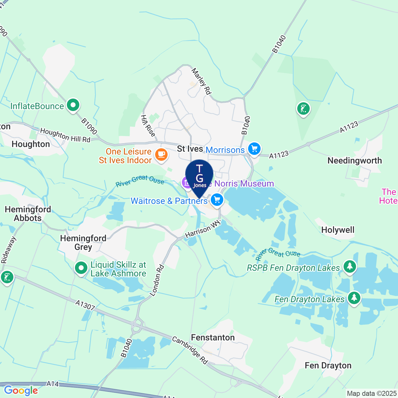 Map displaying vacancy location