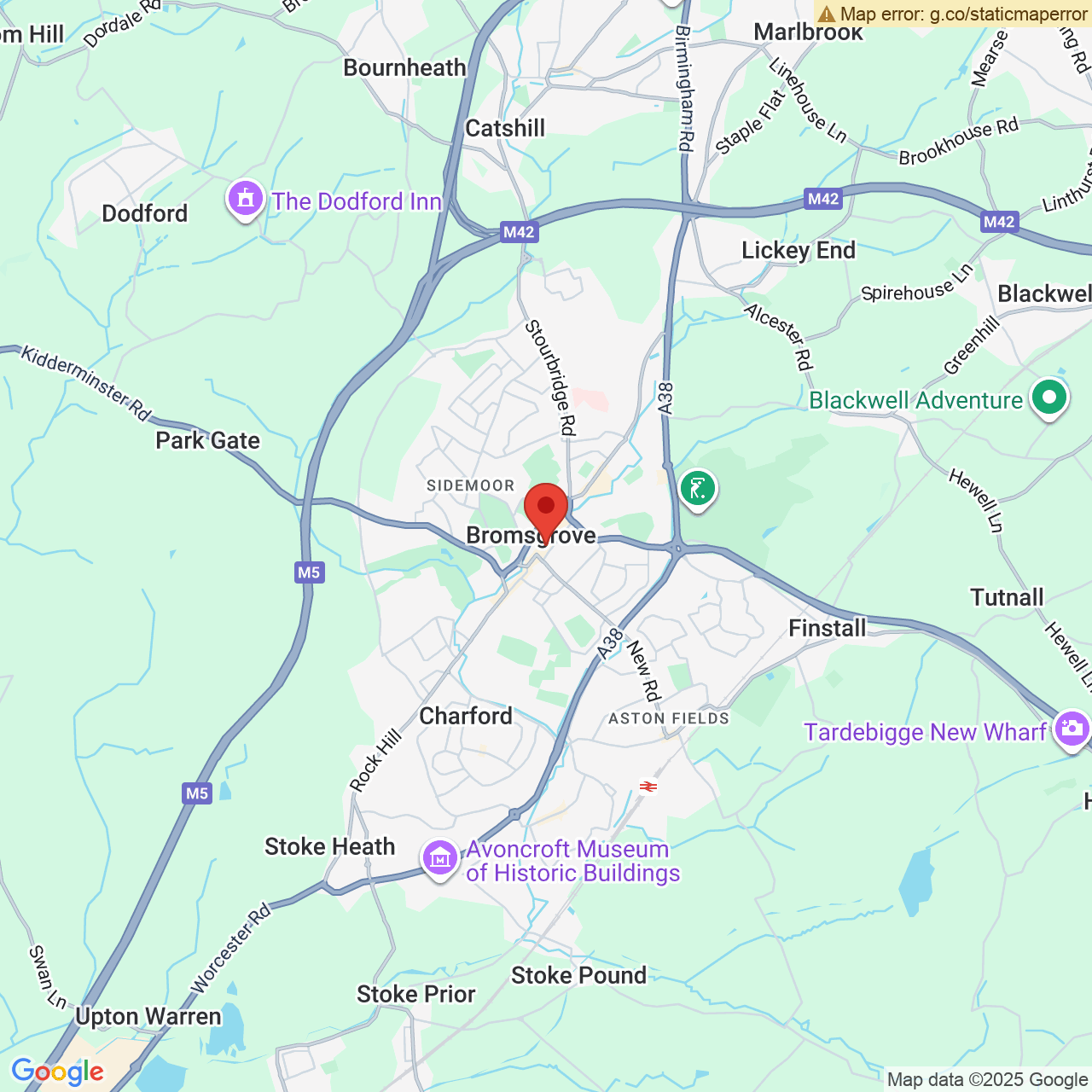 Map displaying vacancy location