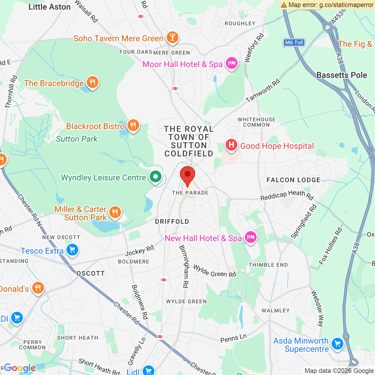 Map displaying vacancy location