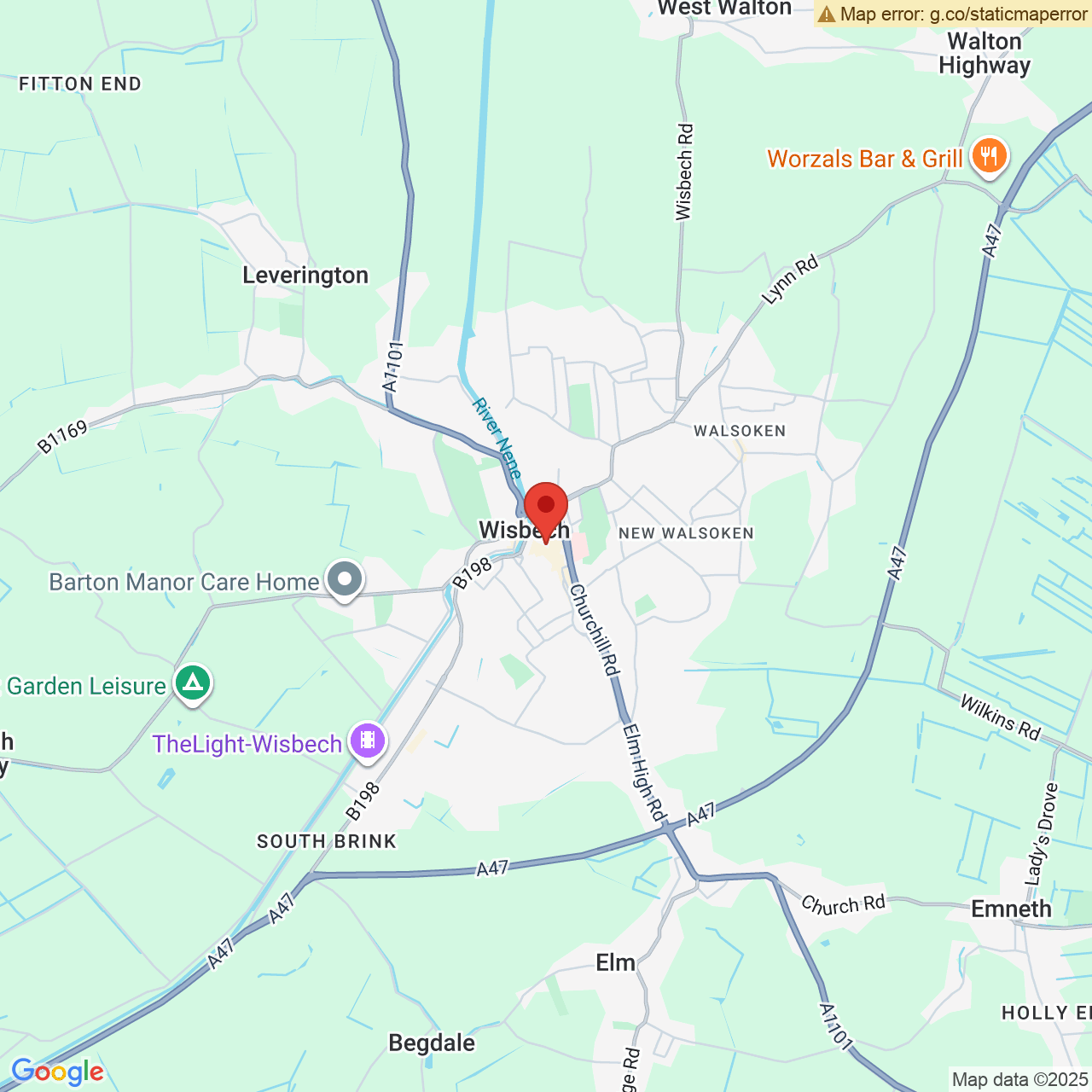 Map displaying vacancy location