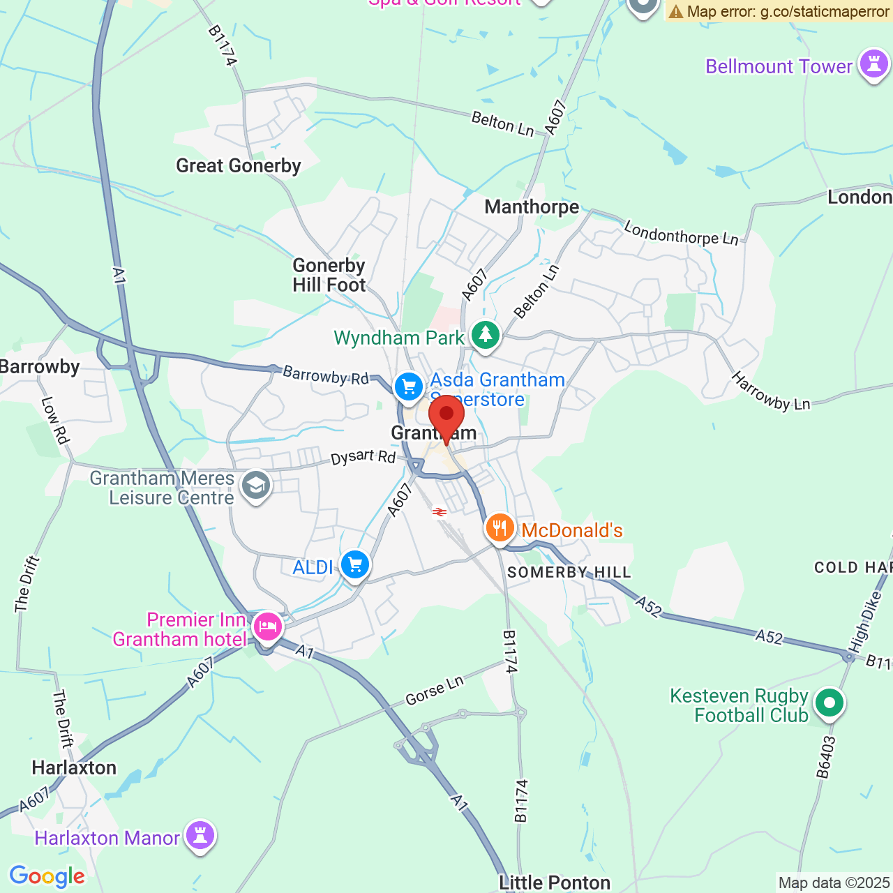 Map displaying vacancy location