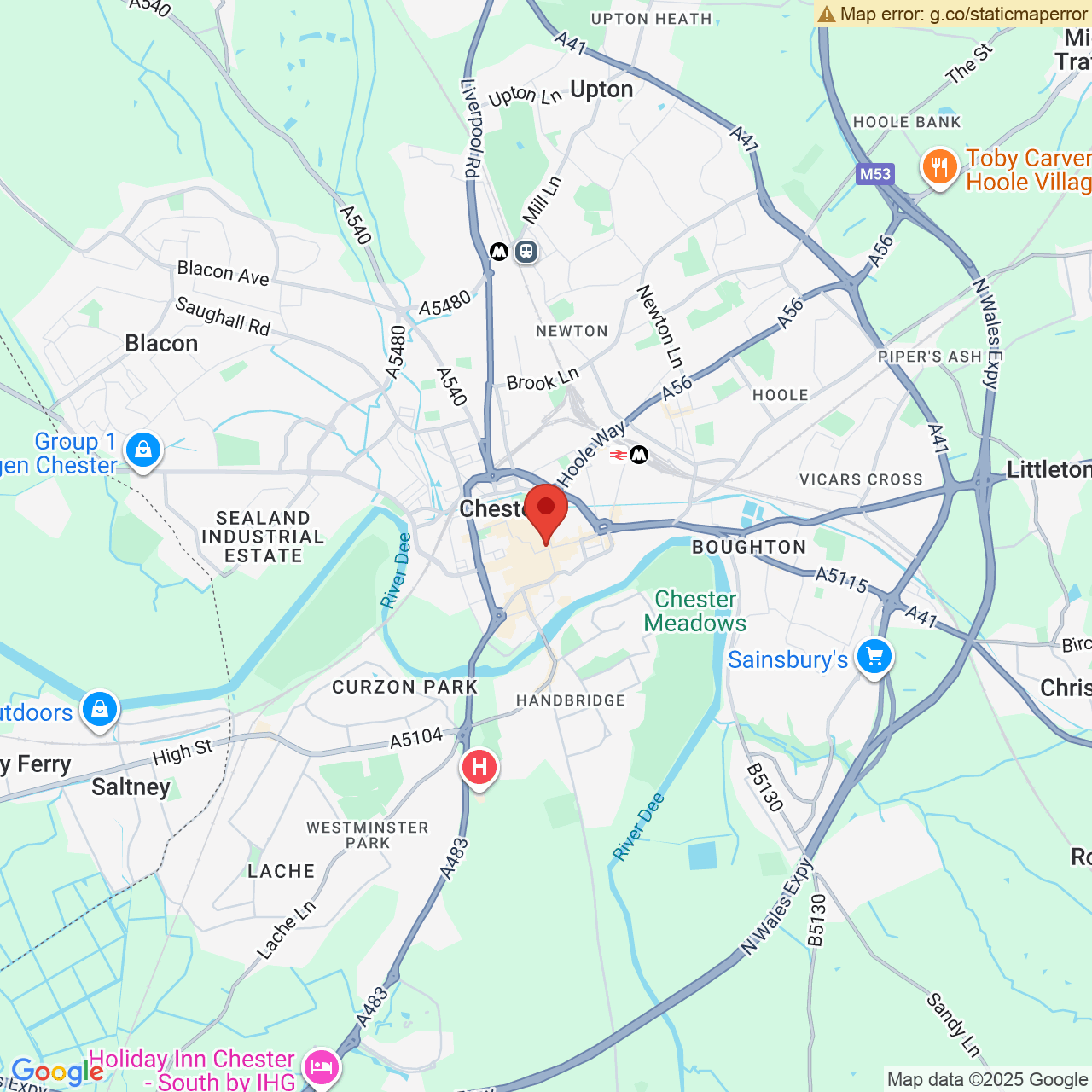 Map displaying vacancy location