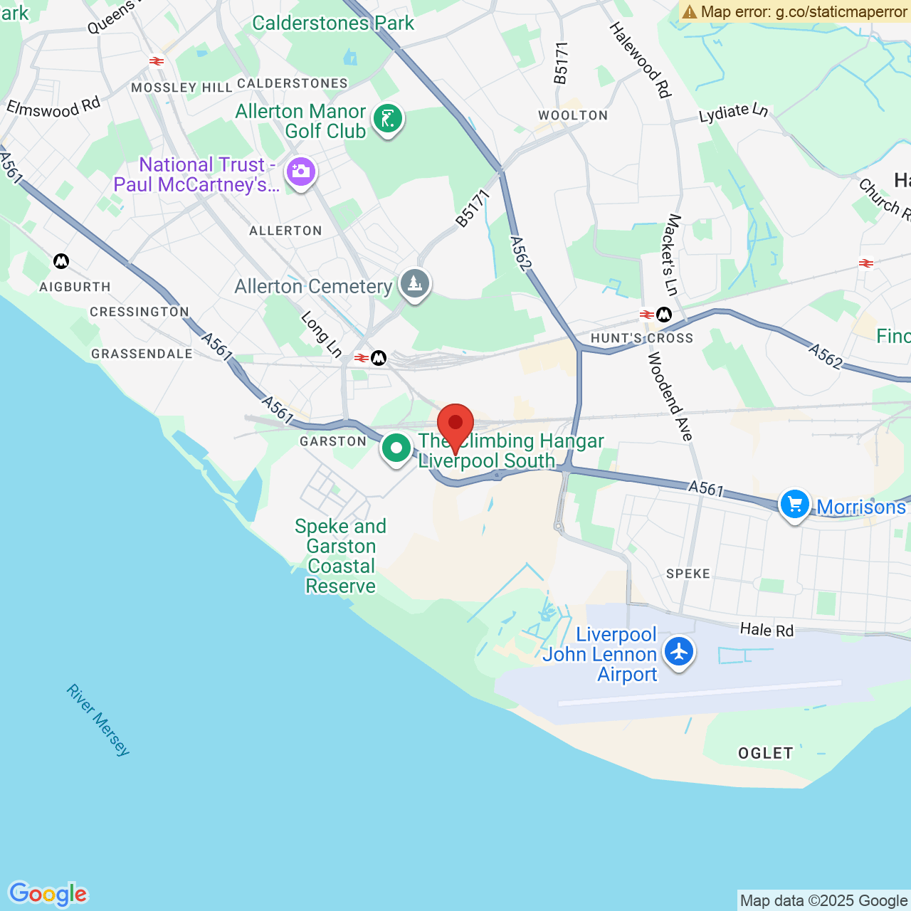 Map displaying vacancy location