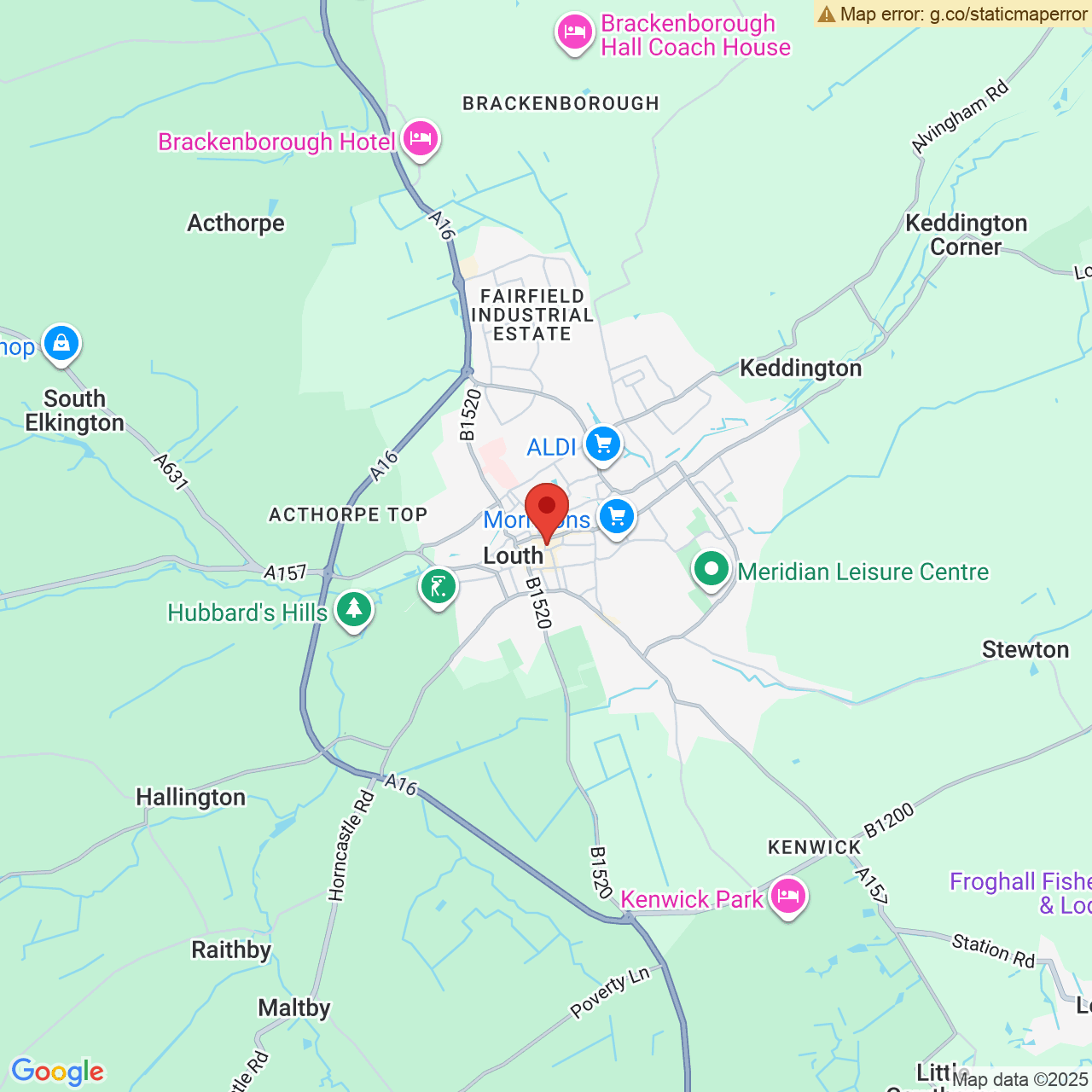 Map displaying vacancy location