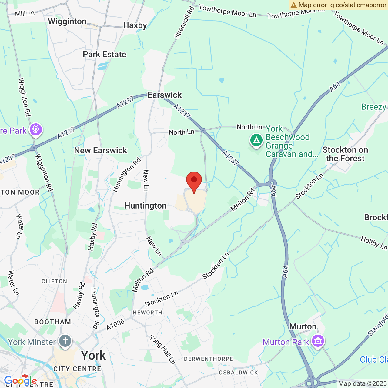 Map displaying vacancy location