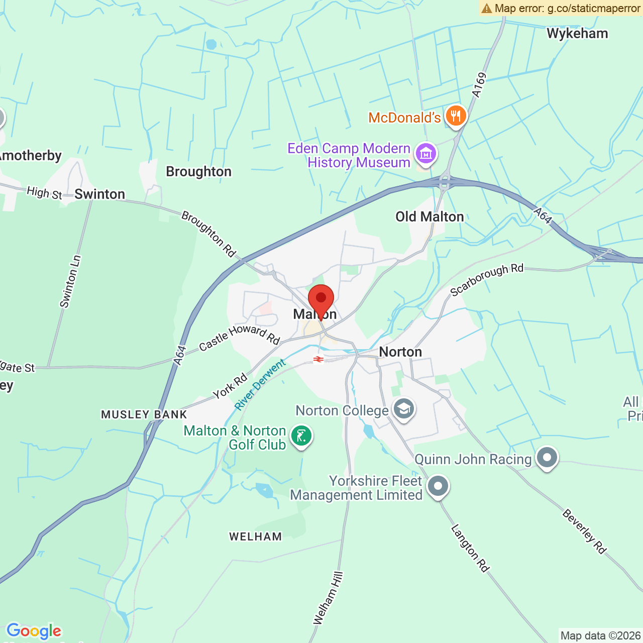 Map displaying vacancy location