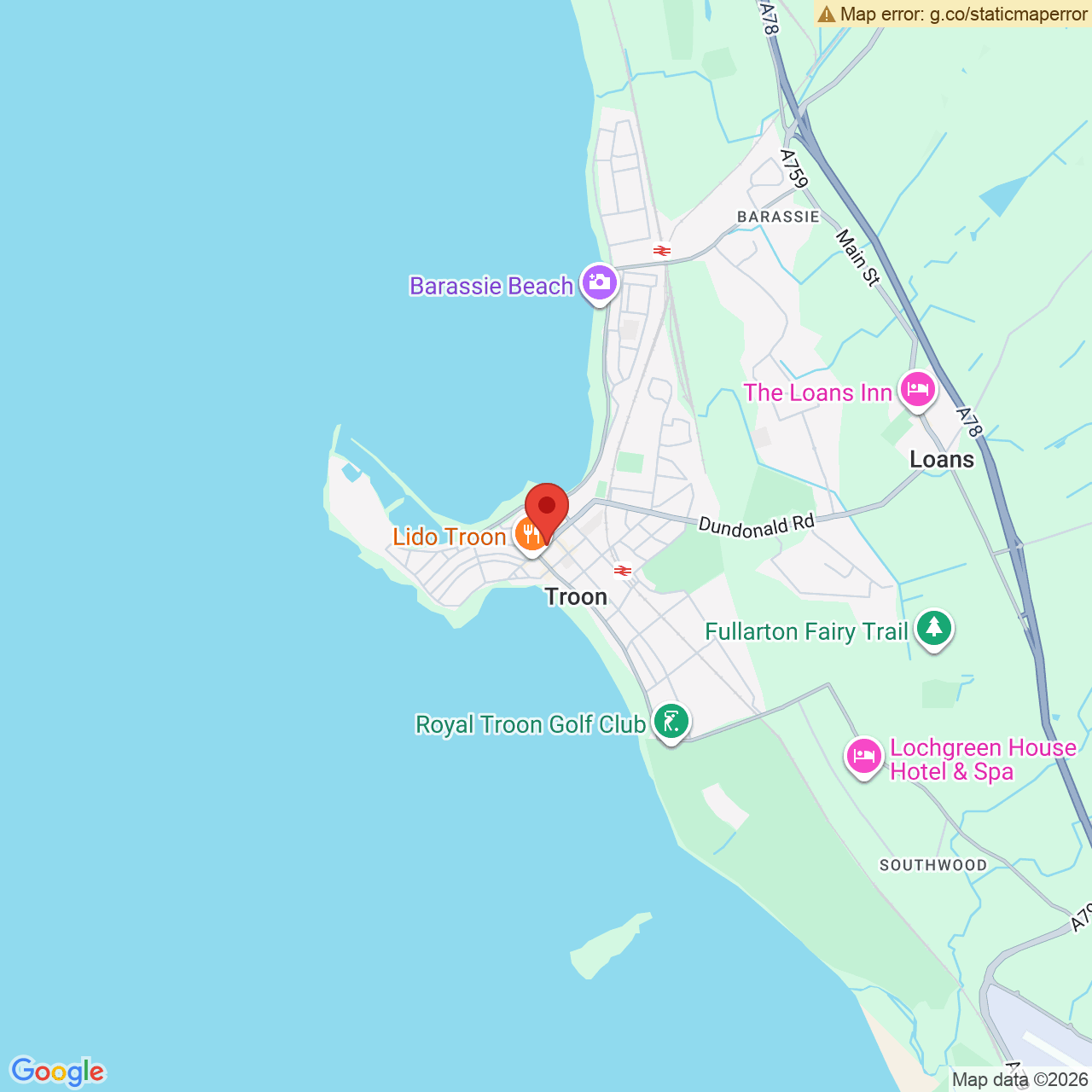 Map displaying vacancy location