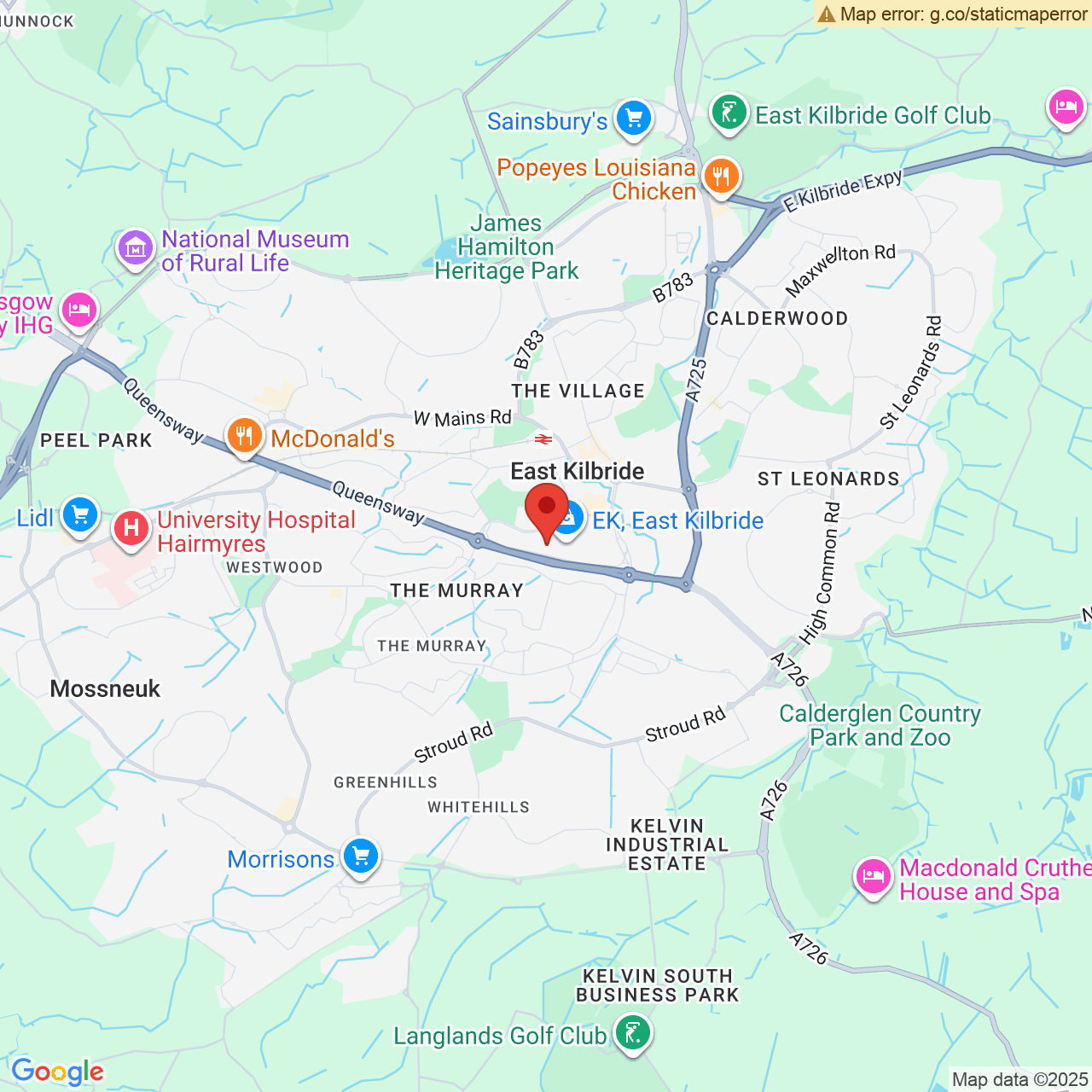 Map displaying vacancy location