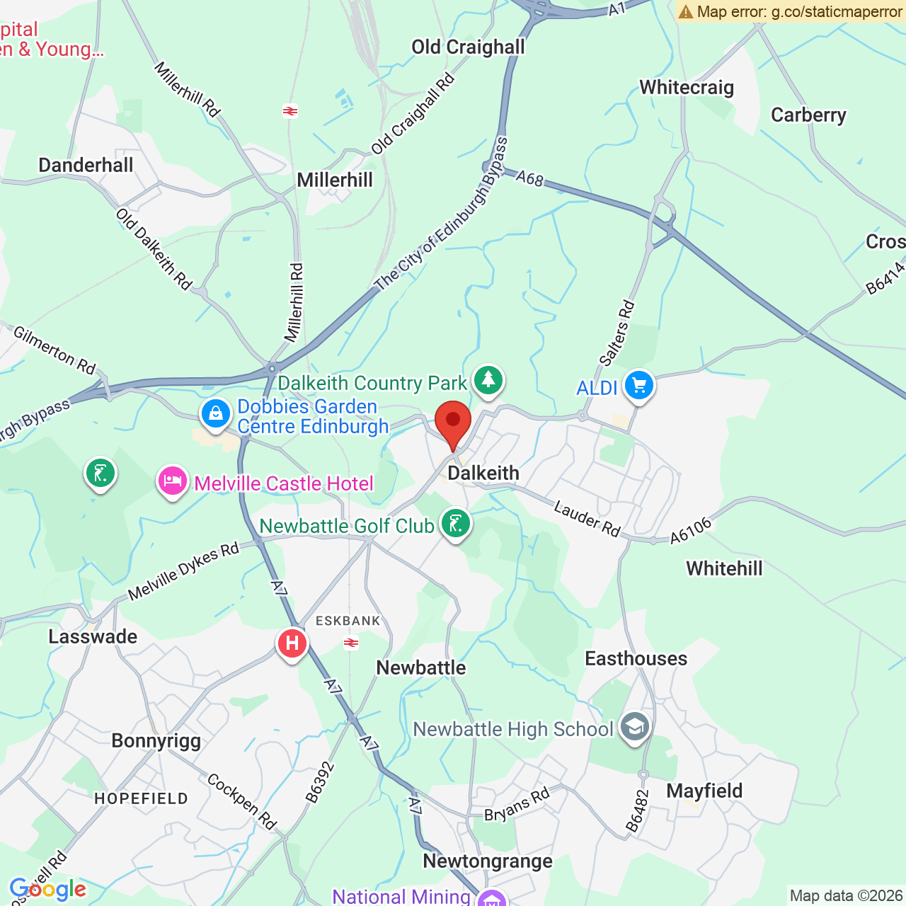 Map displaying vacancy location