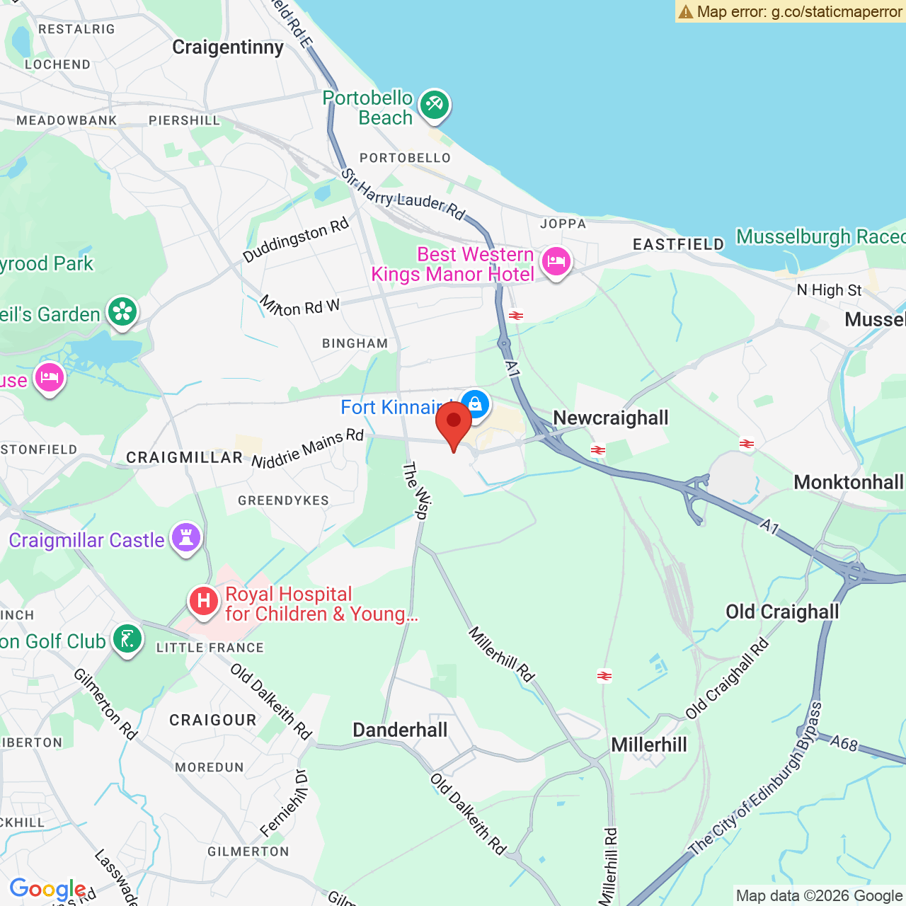 Map displaying vacancy location