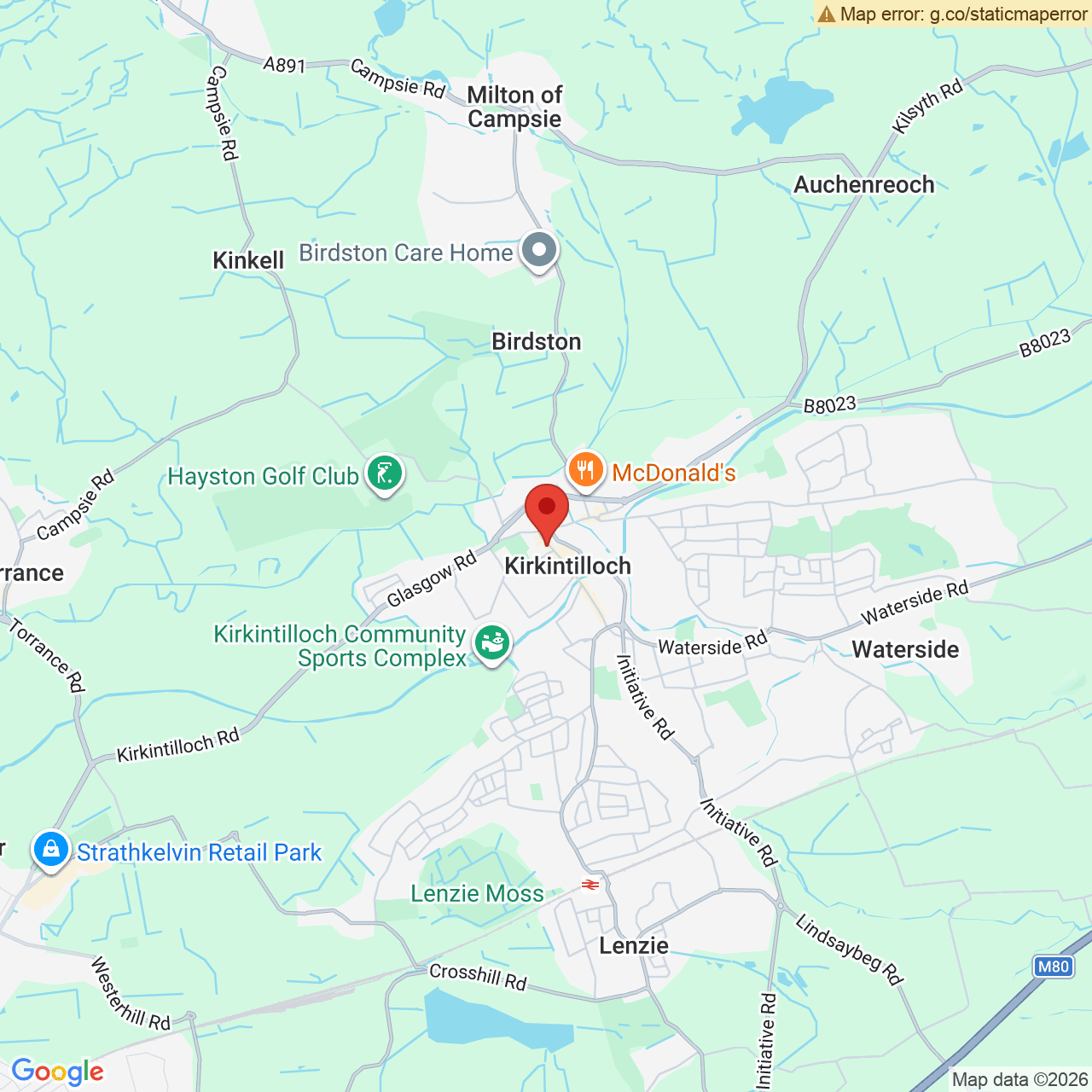 Map displaying vacancy location